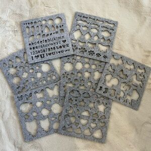 Bundle of Felting Stencils